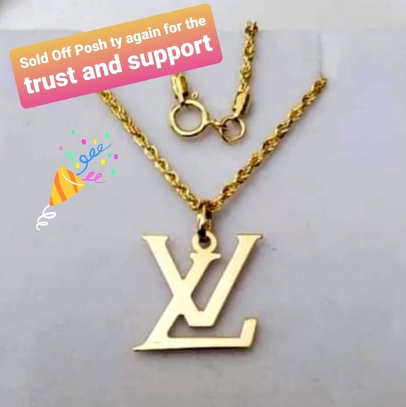 🎁SOLD🎁18K Real Gold pendant&necklace - Picture 1 of 4